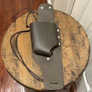 Holster with leg wrap